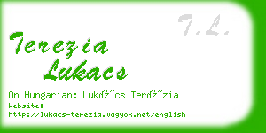 terezia lukacs business card